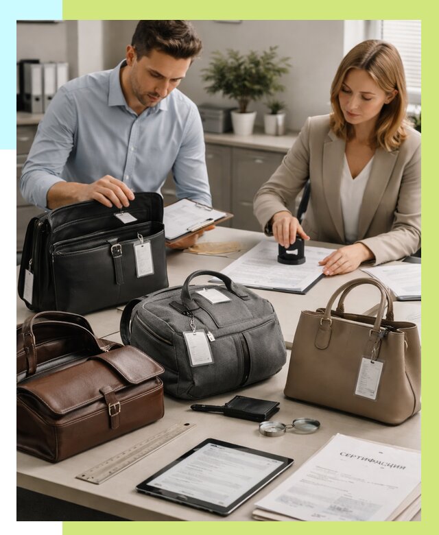 Сертификация сумок в Дюртюли от 7819 руб. | Алешин-Дюр