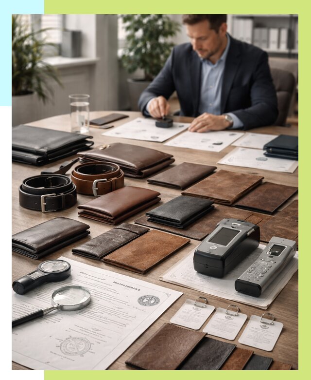 Сертификация кожаных изделий в Дюртюли от 12510 р. | Алешин-Дюр