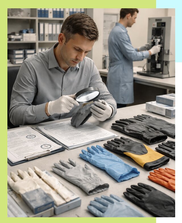 Сертификация перчаток и средств защиты продукции в Дюртюли