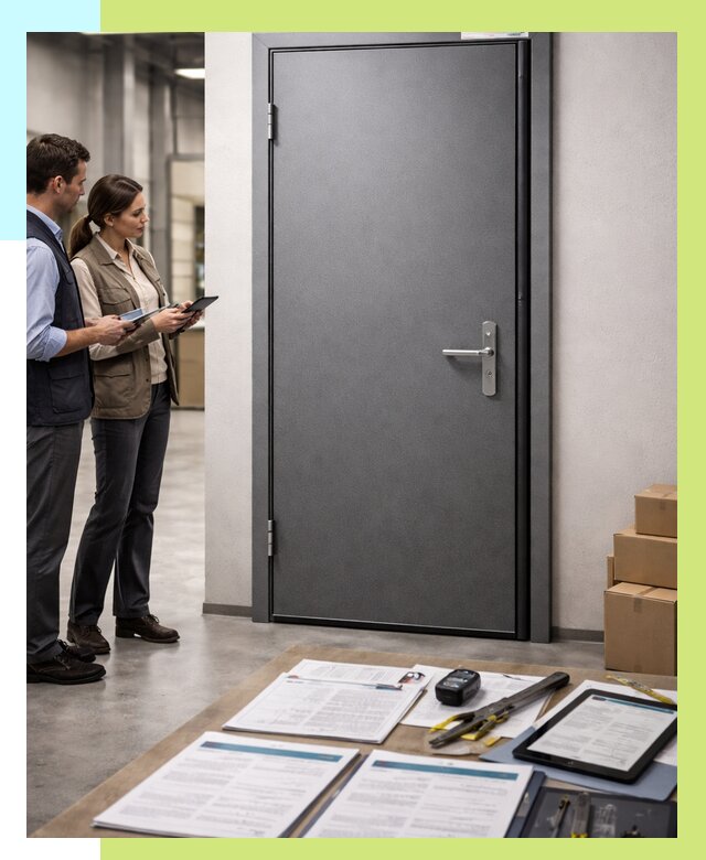 Сертификация противопожарных дверей в Дюртюли от 9383 р. | Алешин-Дюр