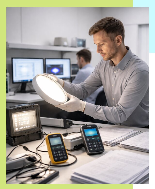 Сертификация светильников в Дюртюли: испытания и оформление