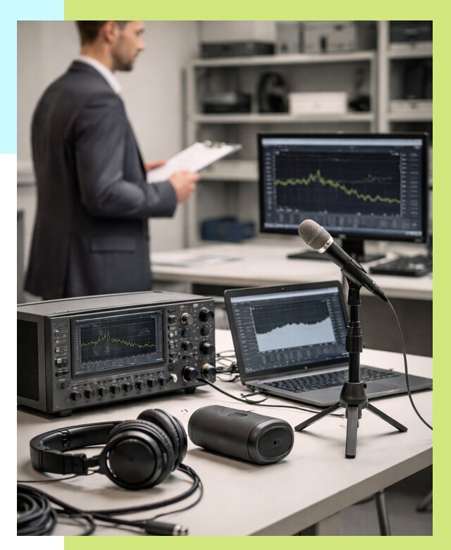 Сертификация аудиотехники в Дюртюли от 15638 р., Алешин-Дюр