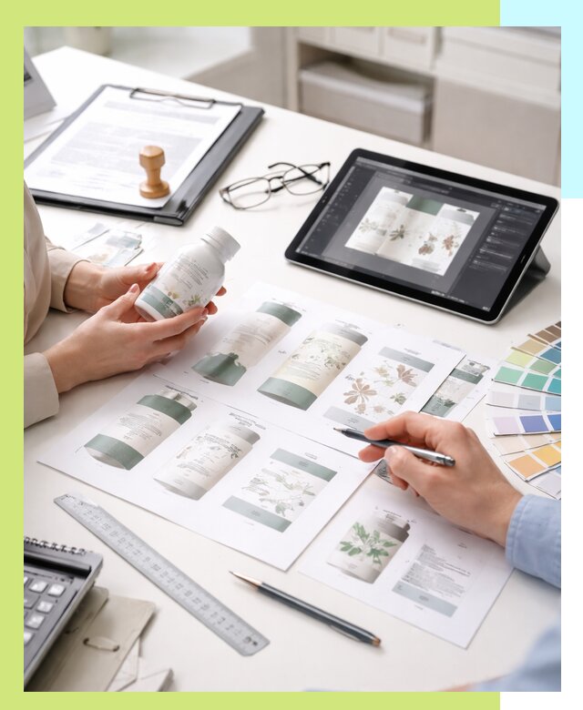 Профессиональная разработка дизайна и текста этикетки продукции в Дюртюли