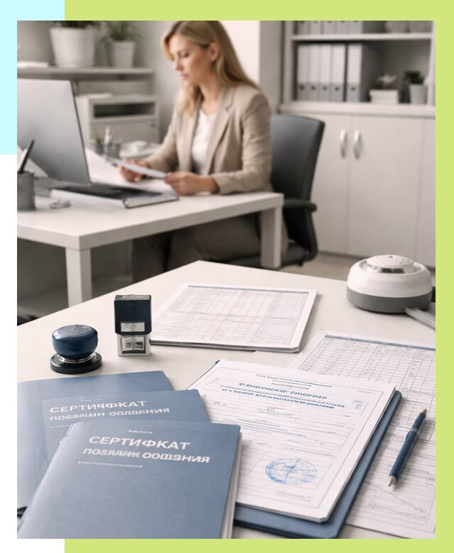 Сертификаты пожарной безопасности в Дюртюли от 15638 р. | Алешин-Дюр