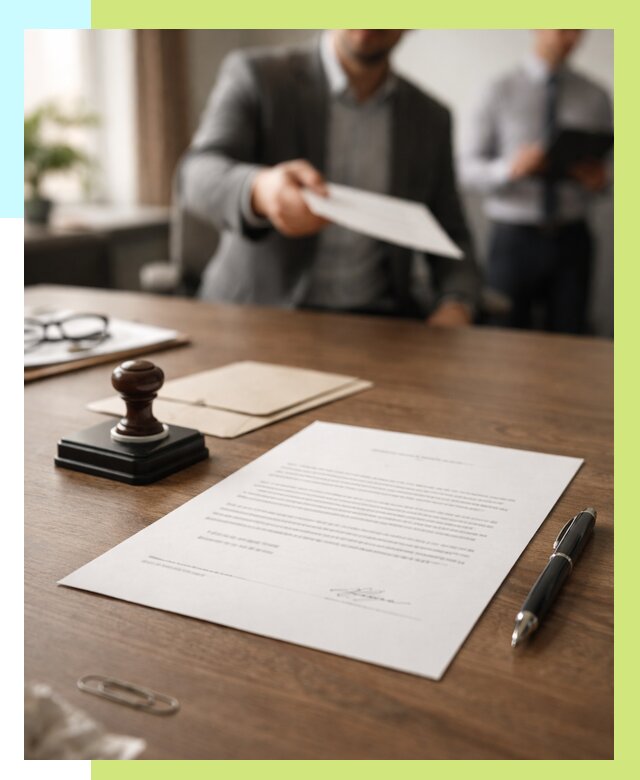 Отказное письмо по сертификации в Дюртюли от 3649 р. | Алешин-Дюр