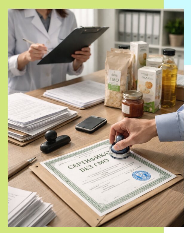 Получение сертификата Без ГМО для продукции в Дюртюли