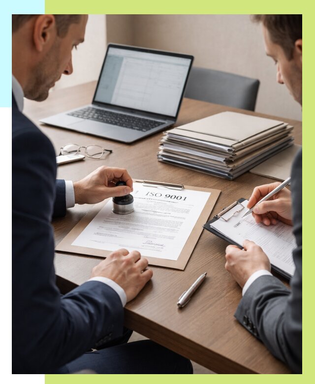 Сертификат ISO 9001 в Дюртюли купить от 83400 р. | Алешин-Дюр